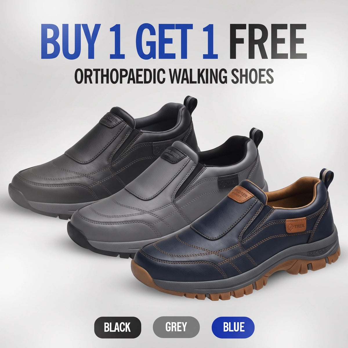 Buy 1 Get 1 Free – StepActive Orthopaedic Walking Shoes