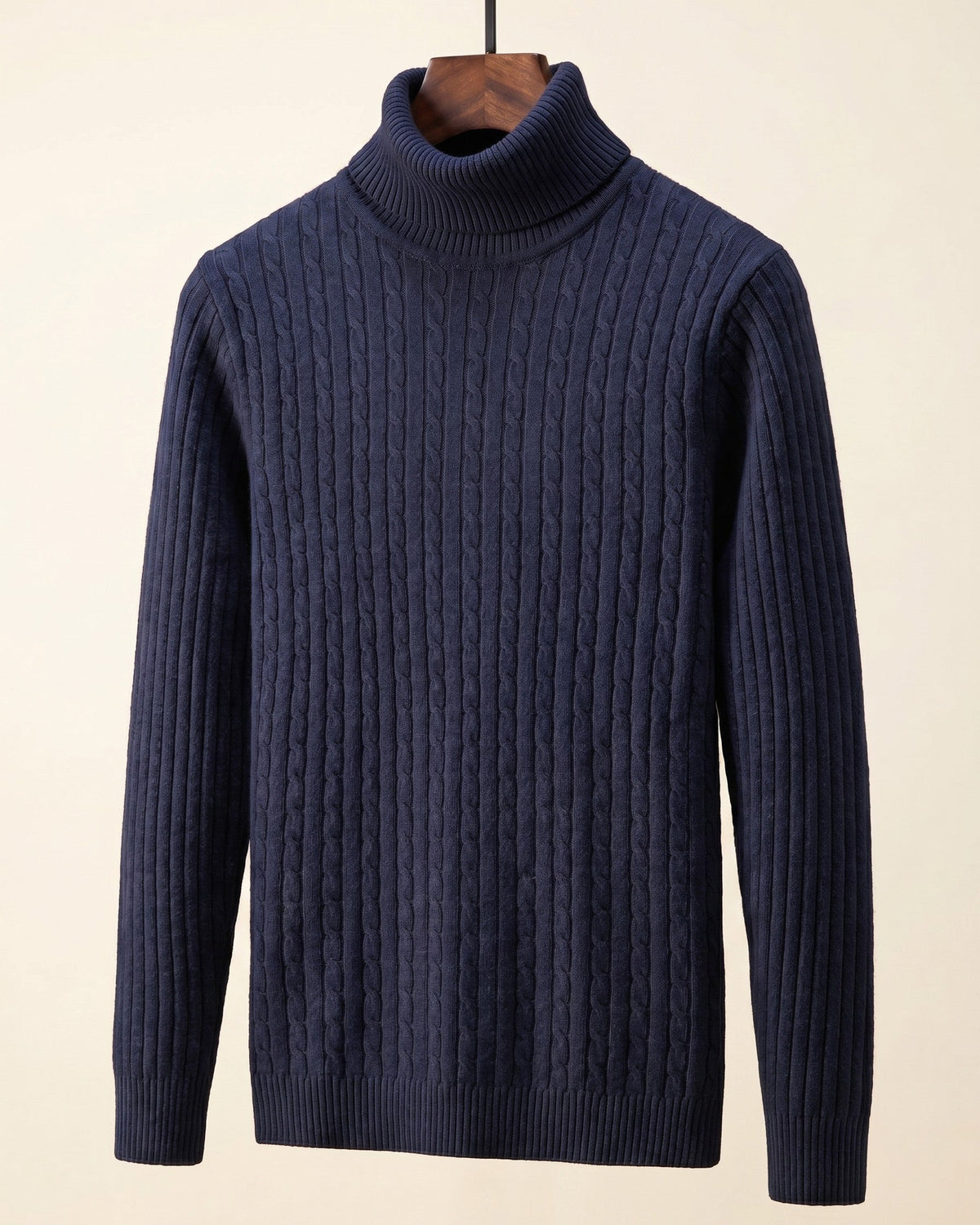 Carlo Cable-Knit Turtleneck Sweater