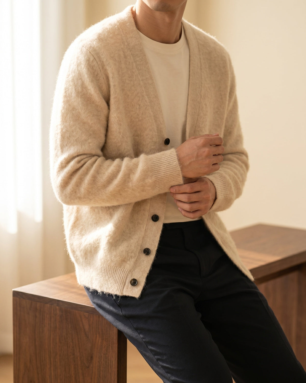 Luciano Mink Cardigan