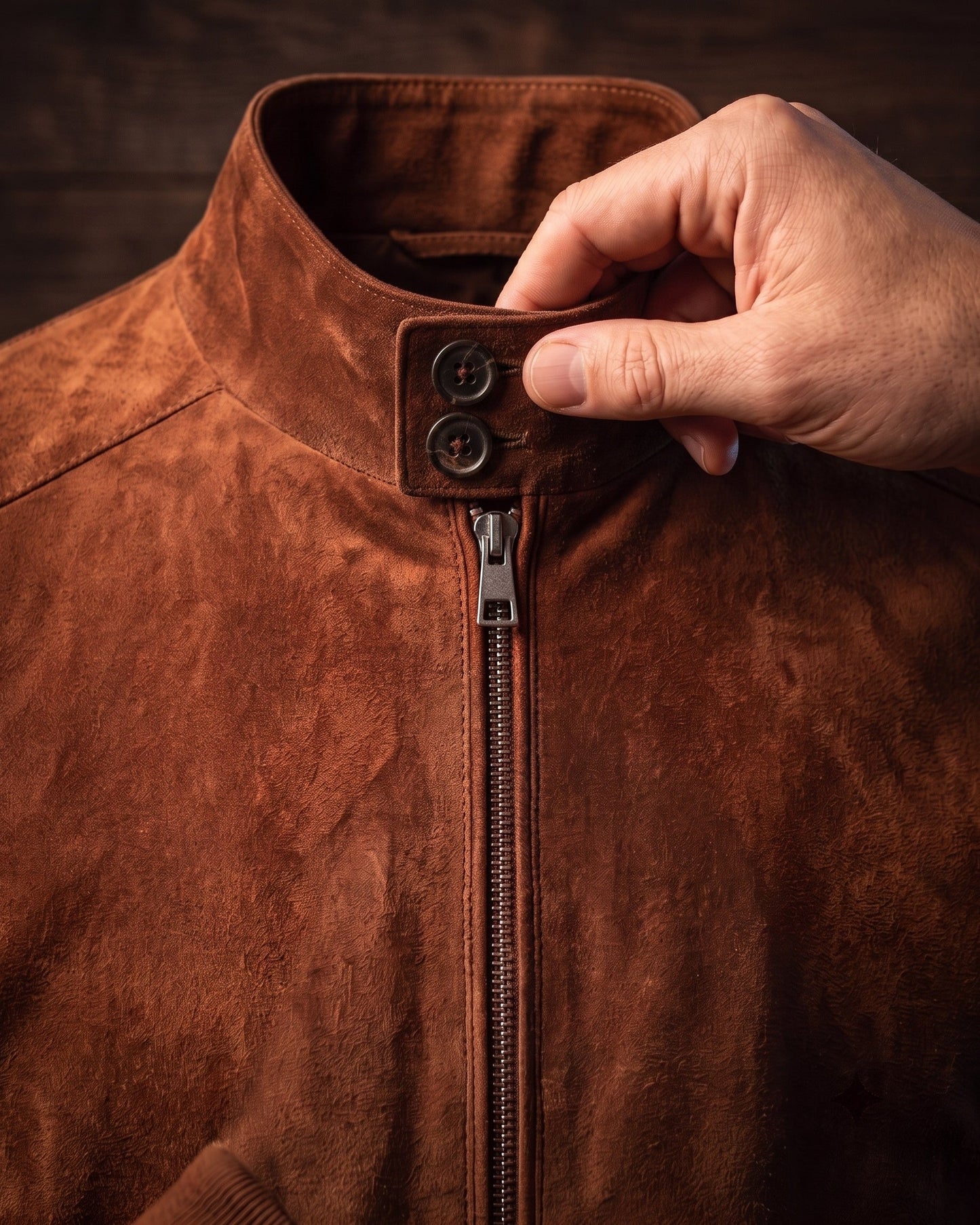Carlo Suede Bomber Jacket