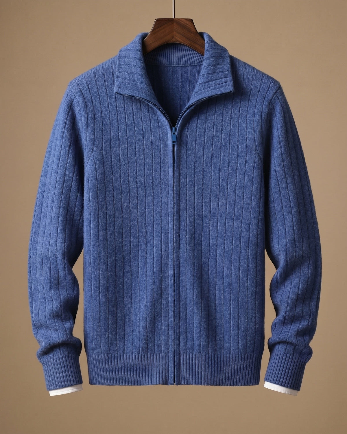 Angelo Cashmere Zip Cardigan